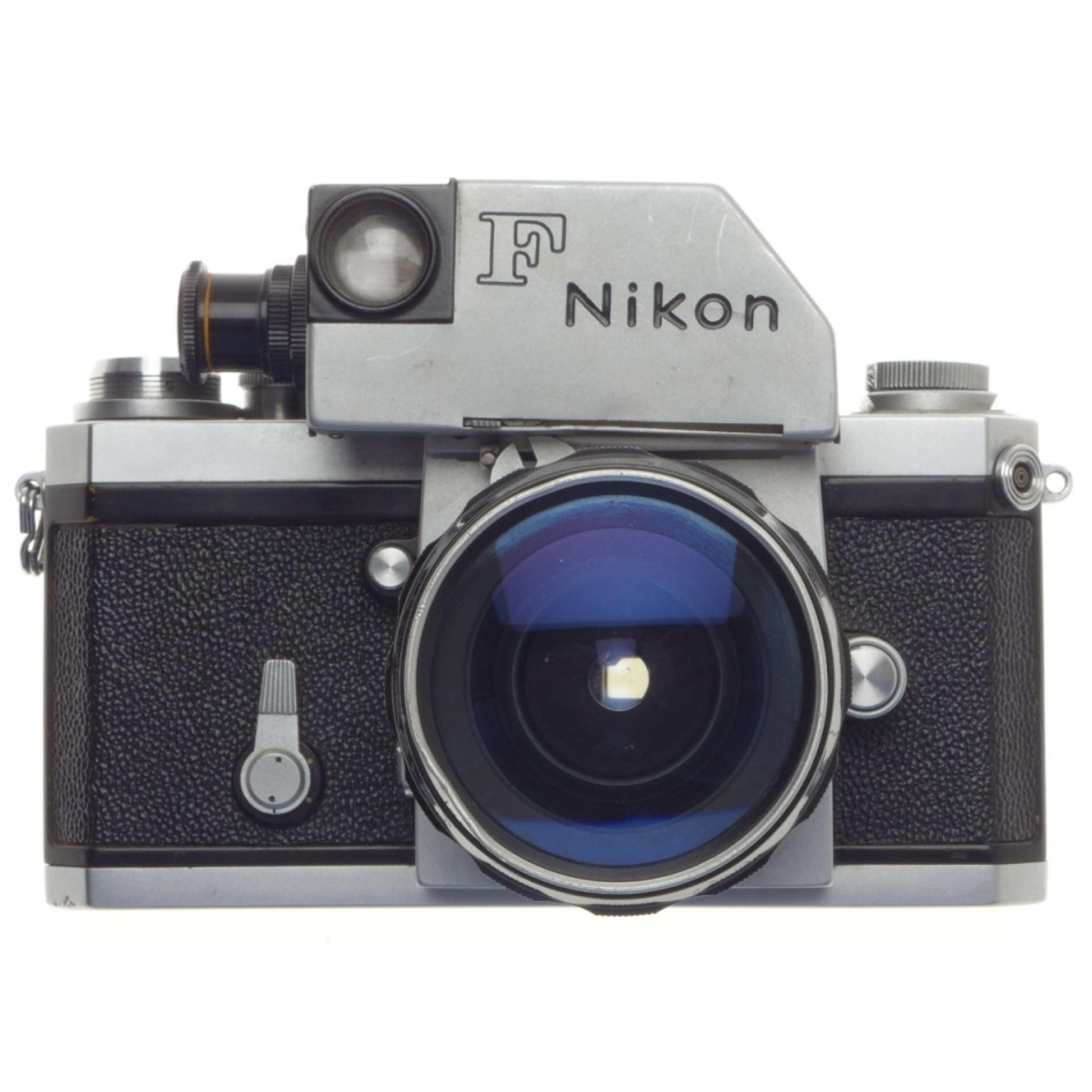 Photomic prism meter head nikon f 35mm chrome camera wide angle